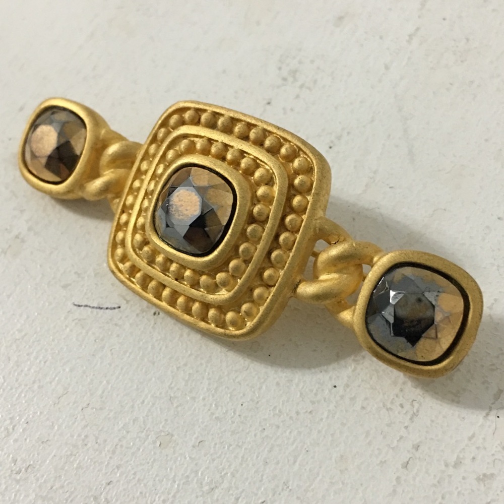 Vintage Givenchy Etruscan Style Shoulder Pin Paris NY